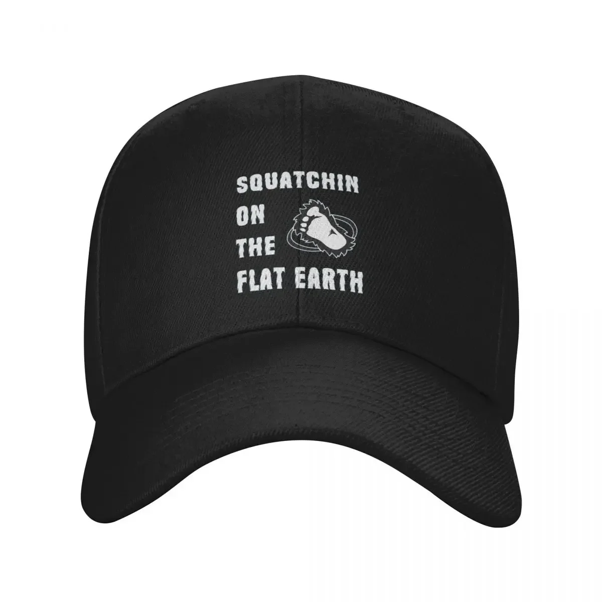 

Squatchin on the Flat Earth T-Shirt- For Squatchers, BigFoot T-Shirt, Squatching Experts, Flat Earth Bigfoot T-Shir Baseball Cap