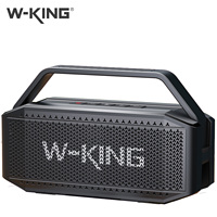 W-KING D9-1 Bluetooth Speaker 80W Peak IPX6 Waterproof,Portable Music Box,Bluetooth Box with 2 Full Range Drivers/Rich Bass 30H