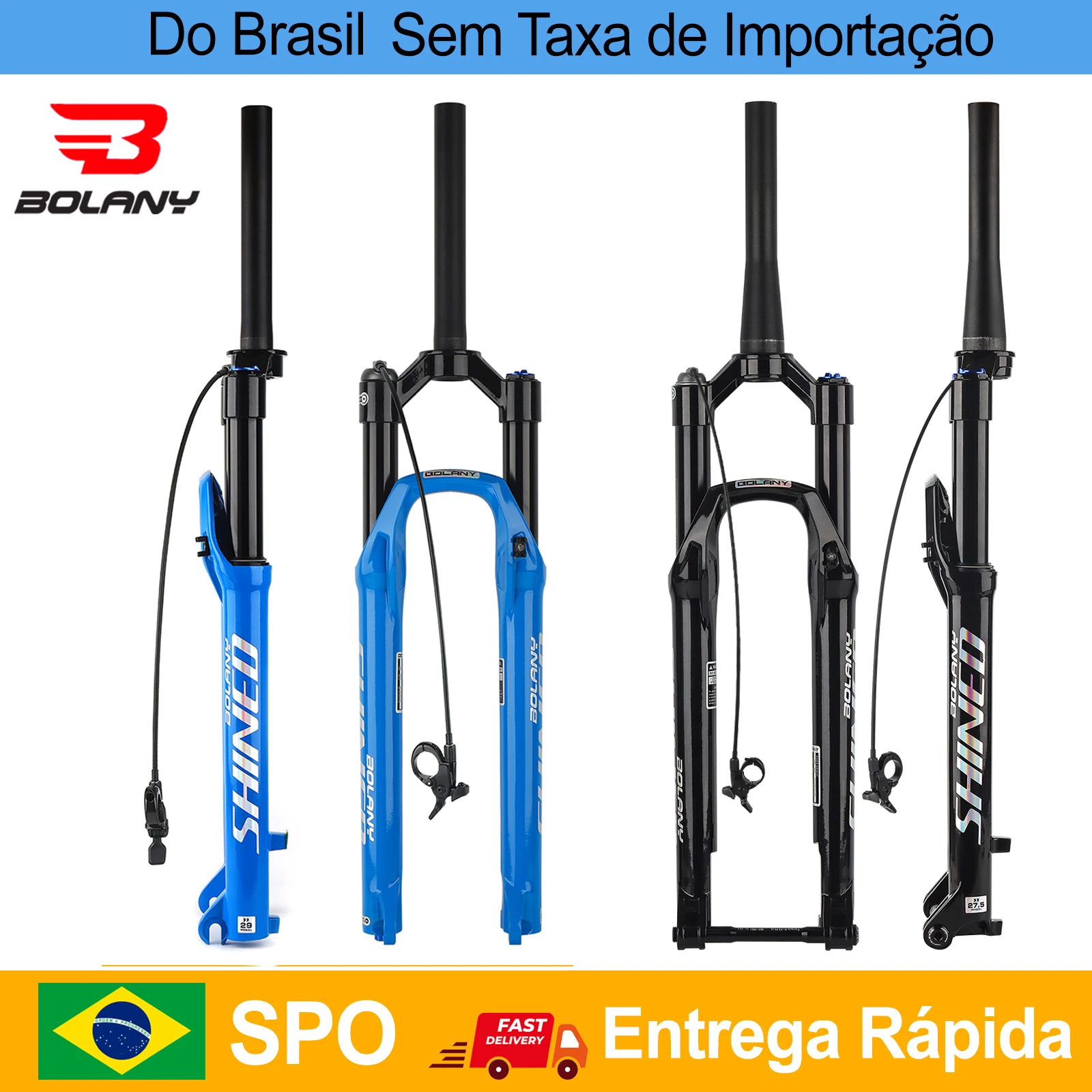 Navio do brasil bolany 29 polegadas suspensão 32mm tubo de ar óleo garfo bicicleta tubo reto ajuste rebote 120 suspensão viagem Navio do brasil bolany 29 polegadas suspensão 32mm tubo de ar óleo garfo bicicleta tubo reto ajuste rebote 120 suspensão viagem