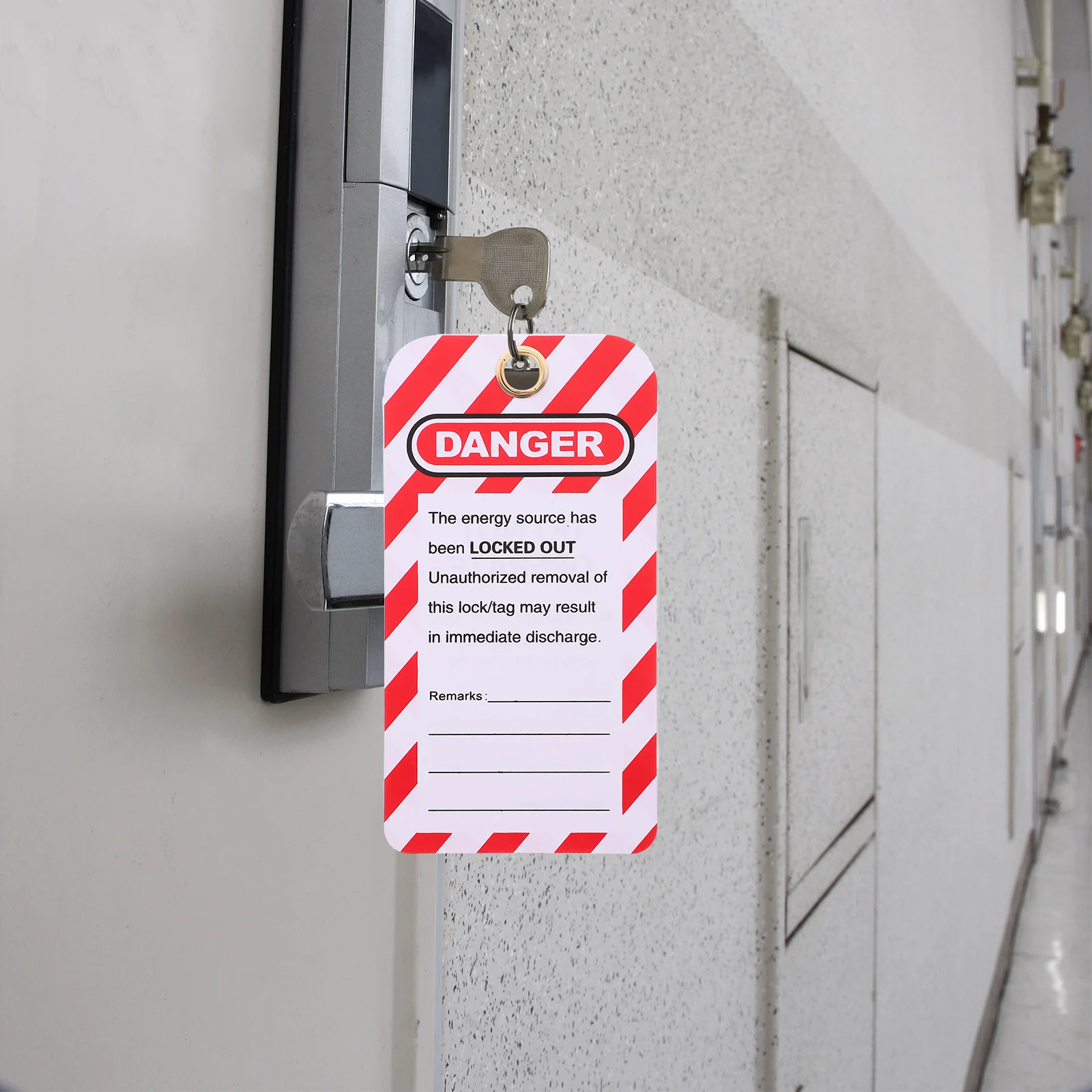 Lock List Lockout Tags Warning Hanging for Equipment Repair Safety Danger Do Not Operate Tagout