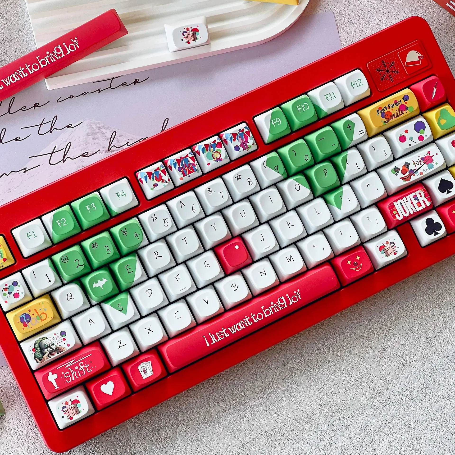 joker Personalized Keycaps · Mechanical Keyboard Keycaps Five-Sided Dye-Sublimation · PBT Material · Full-Size Universal Layout