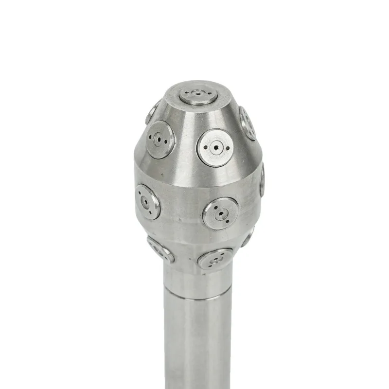 Stationary Tank Cleaning Nozzle for 360 Degree Washing,  3/4 Nozzle High Pressure Tank Washing with 16 Nozzle Tips