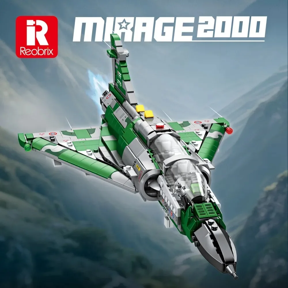 1012 pièces MOC Mirage 2000, avion de chasse militaire, blocs de construction, série Technics, modèle d'avion, décoration de bureau, jouet éducatif, cadeau