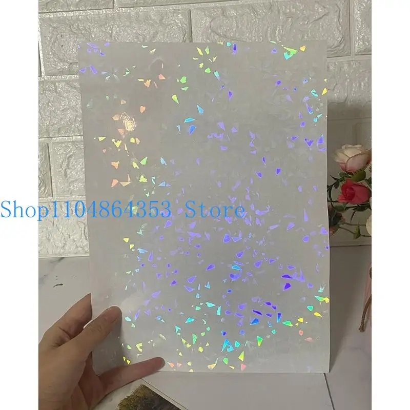 

Ветроколесо 652F Стеклянная бабочка в форме сердца с точками Голографическая холодная ламинированная пленка