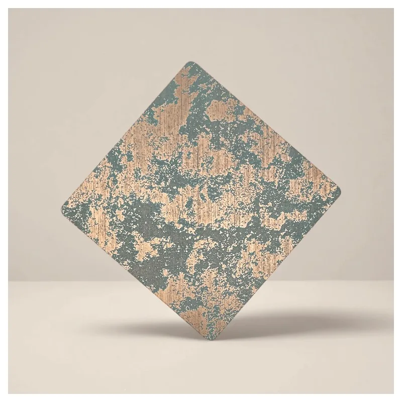 Antique8048 Vintage Bronze Etched Metal Sheets for Decorative Ceiling and Feature Wall Applications