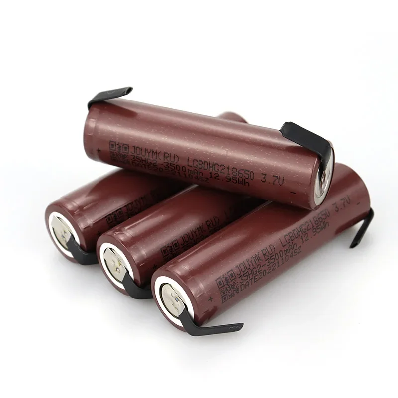 HG2 3500mAh High Current 18650 Battery High Discharge 30A 3.7V Power Lithium Cell + DIY Nickel