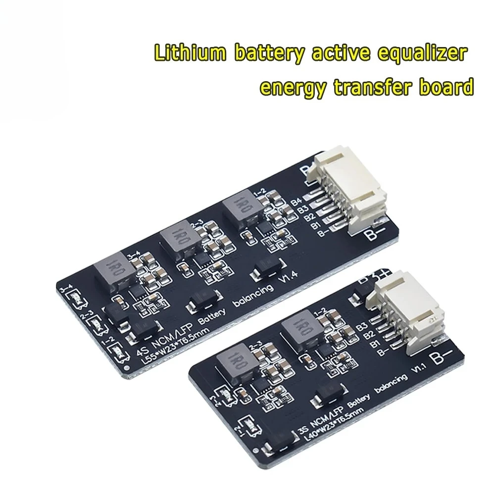 3S 4S  1.2A Lifepo4 Lipo Li-ion Lithium Battery Energy Transfer Equalizer Module Inductive Version BMS  Active Balancer Board