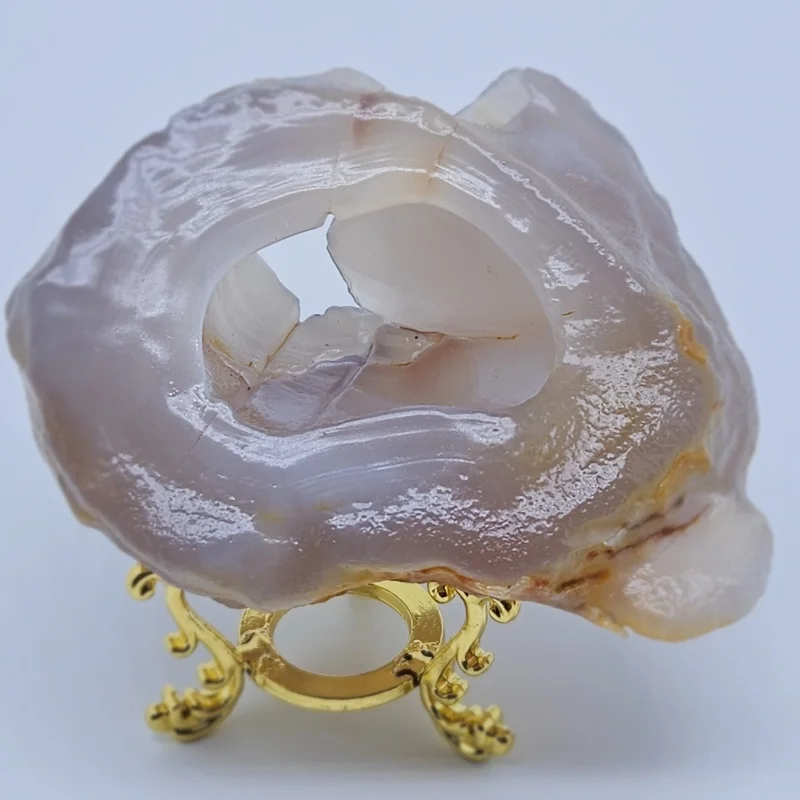 

Natural Agate Cystal Cave Raw Gemstone Specimen Energy Healing Gemstone Aquarium Decoration+Pedestal