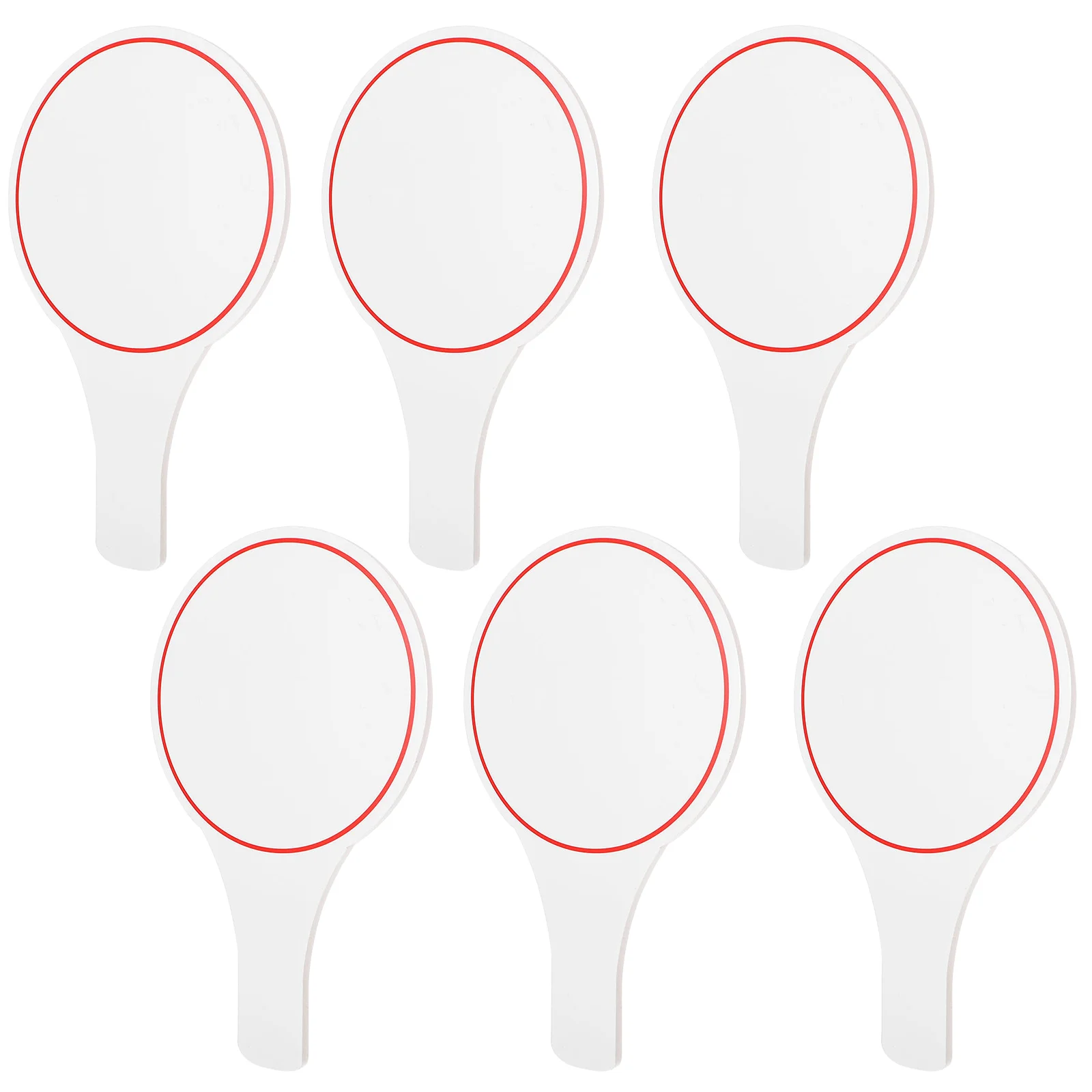 6 Pcs Single Sided Score Board Student Whiteboard Erasable Boards Foam Hand Held Scoreboard