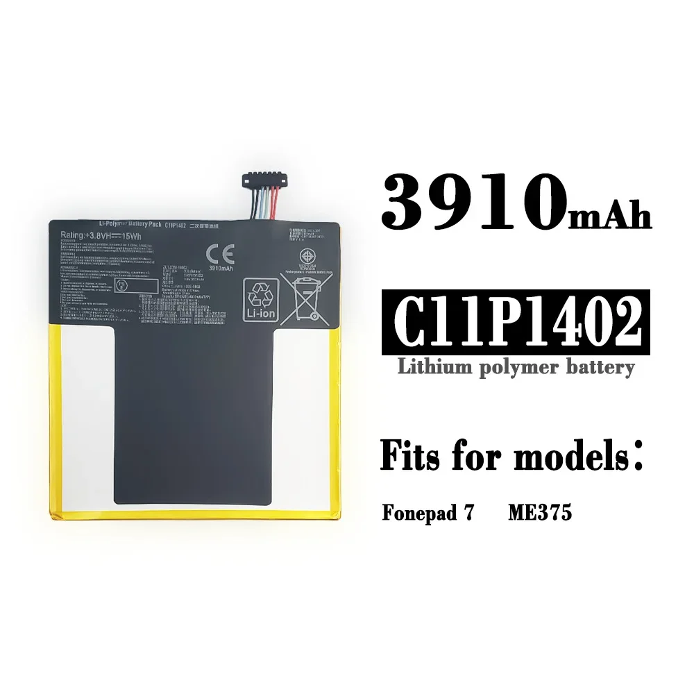 

C11P1402 Orginal High Quality Replacement Battery For ASUS FonePad 7 ME375C FE375CXG FE375 3910mAh New Mobile Phone Batteries