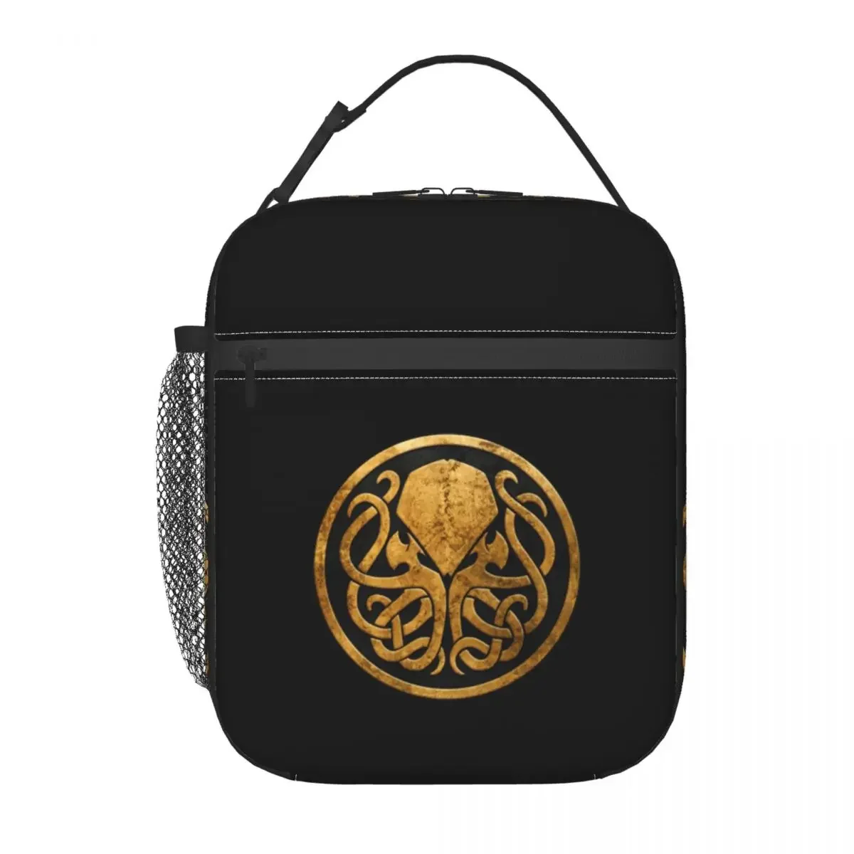 Call Of Cthulhu Lovecraft Portable Lunch Boxes Women Waterproof Cooler Thermal Food Insulated Lunch Bag Kids School Children