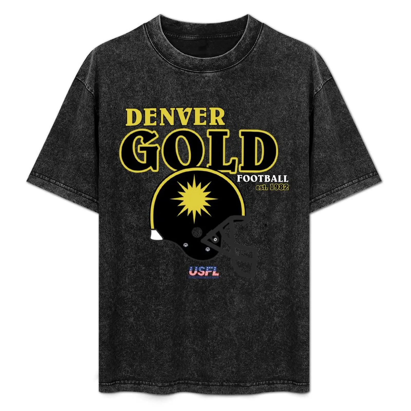 

Футболка Denver Gold Helmet, футбольная футболка, хлопковые мужские футболки, модные рубашки, облегающие футболки для мужчин