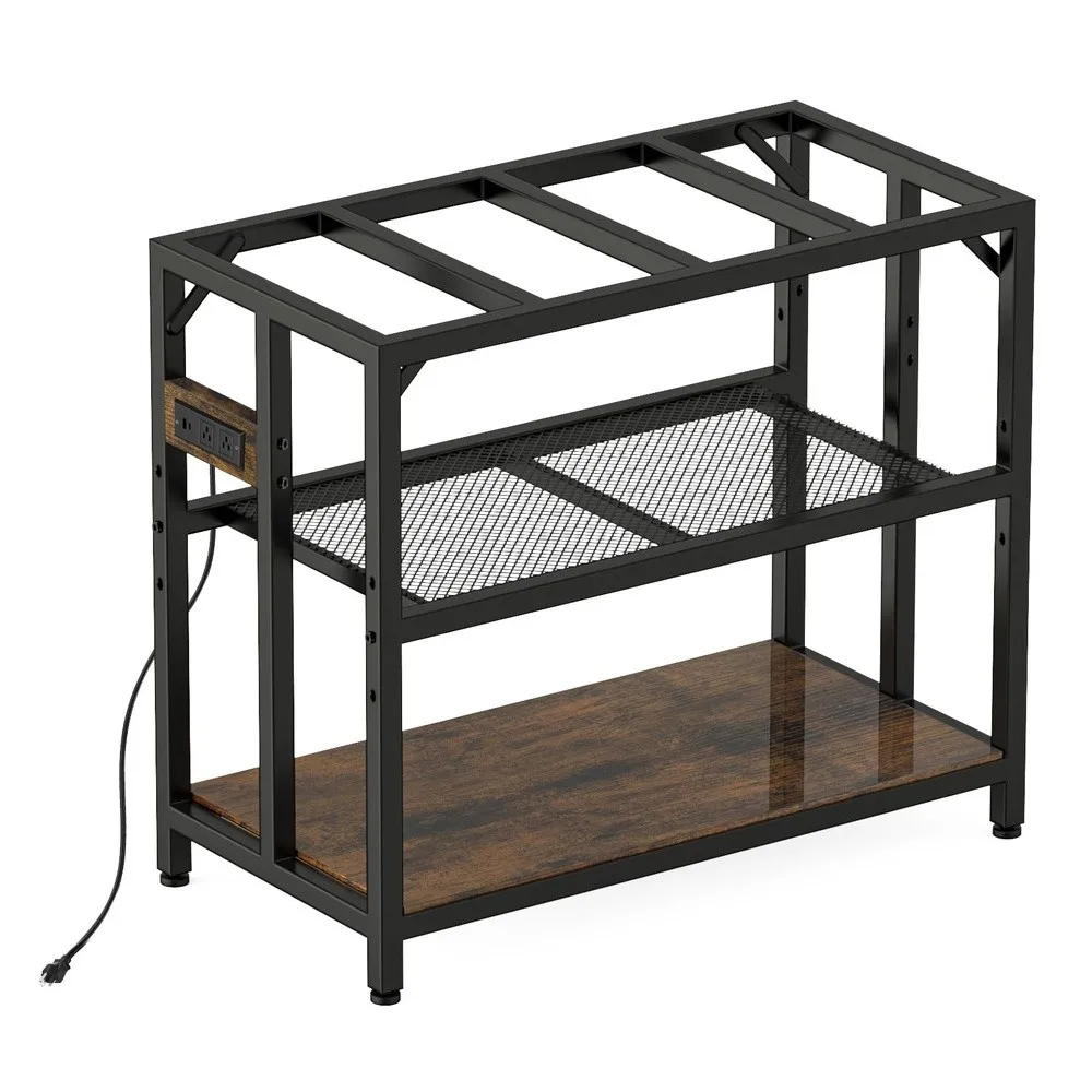 40 Gallon Metal Aquarium Fish Tank Stand Rustic Brown