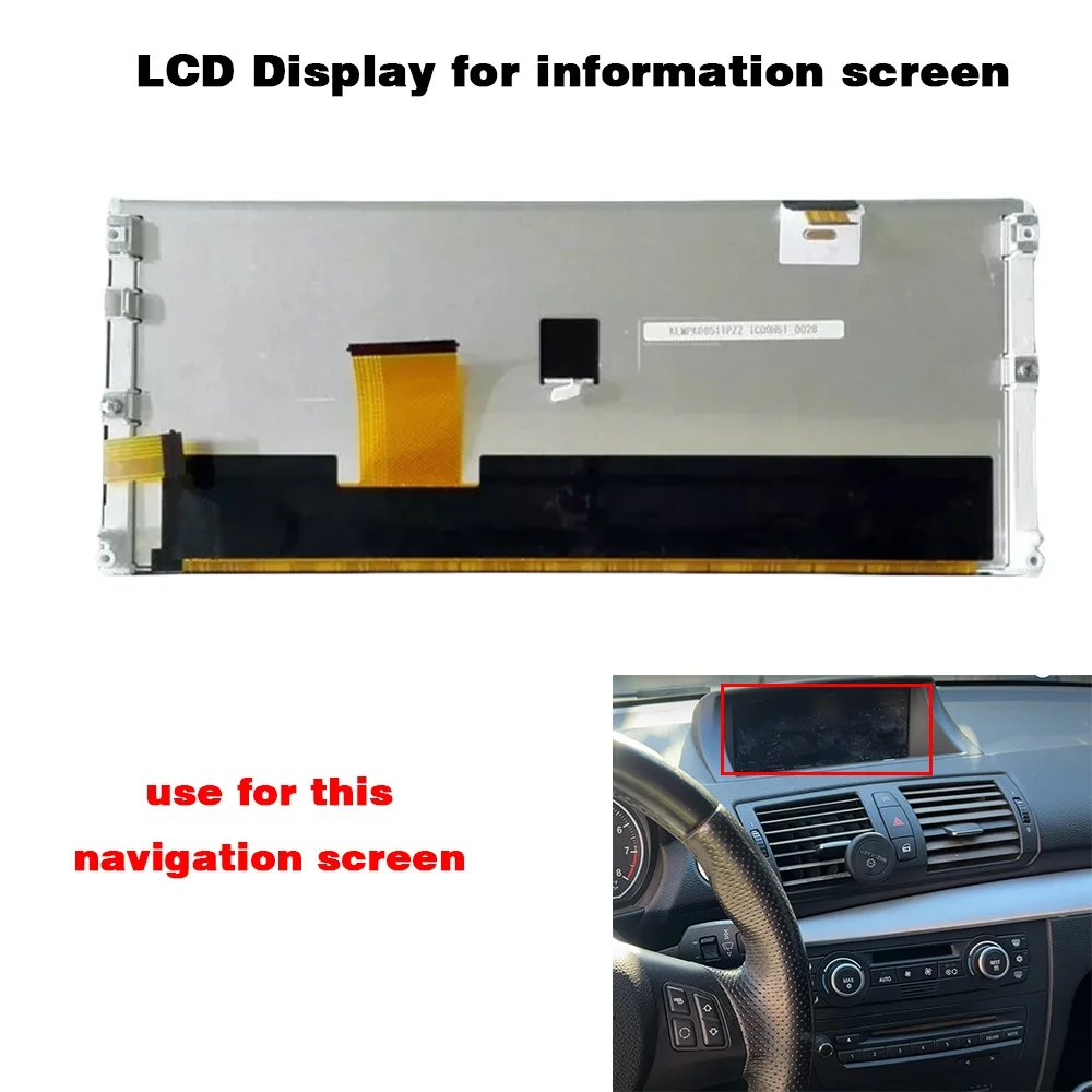 8.8 Inch LCD Display for BMW E87135i  IDrive Screen Navigation  2007-2011 CIC E60 E61 E63 E64 E65 E66 E90 E91 E92 E993