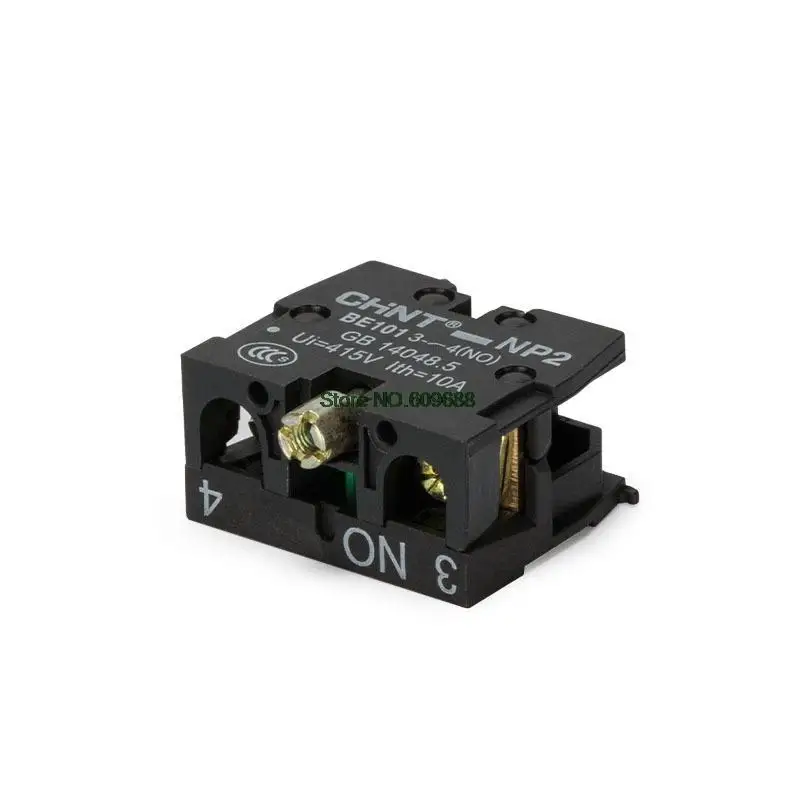 10Pcs Chint Chnt Drukknop Behuizing NP2 Button Contact Groep NP2-BE101 1 Normaal Open Contact 10A NP2-BE102