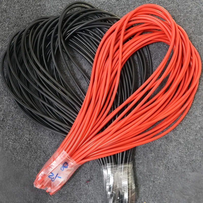 1 Meter Silicon Wire 8 10 12 14 16 18 22 24 AWG Heatproof Soft Silicone Silica Gel Wire Cable 1 Meter Red 1 Meter Black