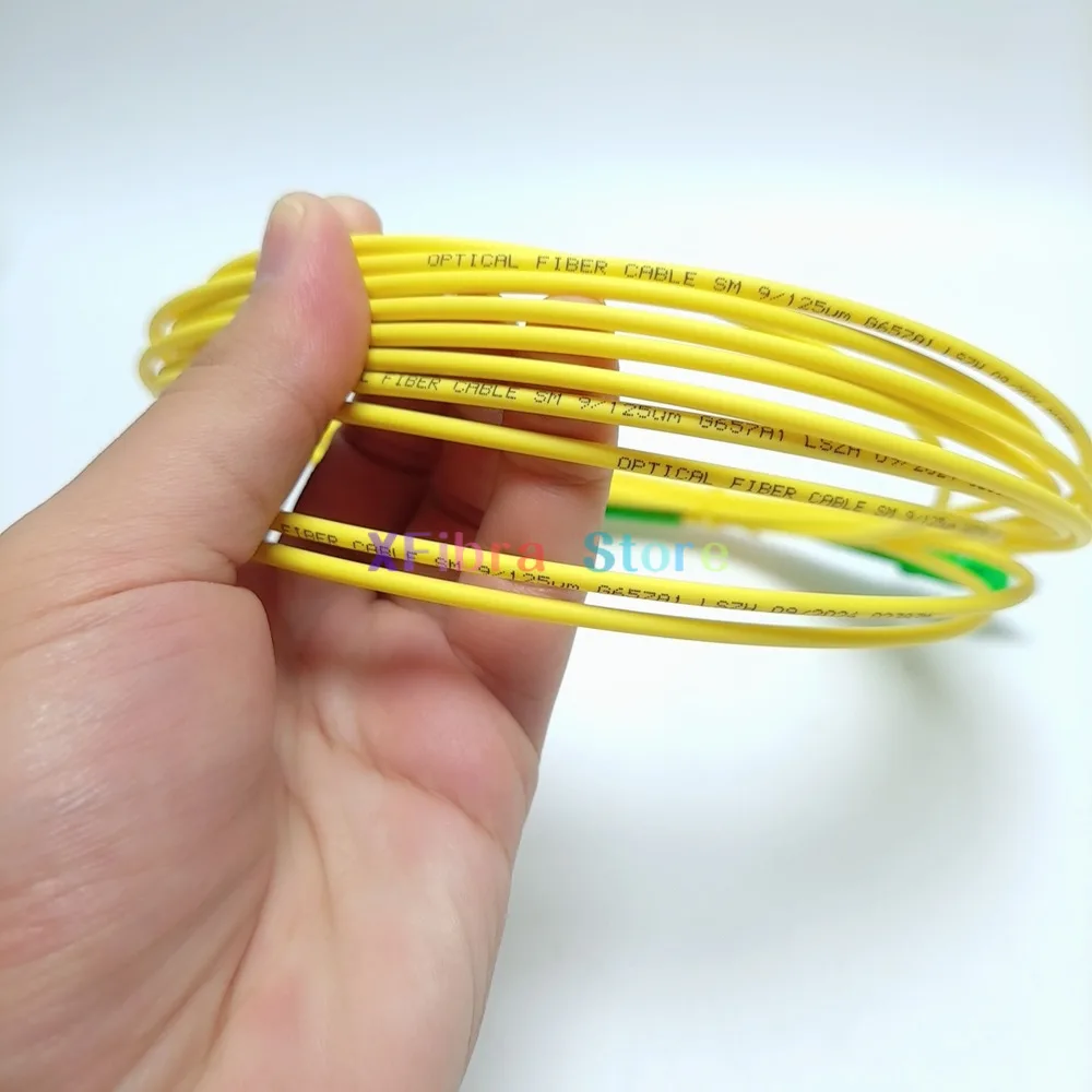 عالية الجودة 10 قطعة إلى SC APC البصرية التصحيح الحبل الألياف كابل قافز SM البسيط وضع واحد 2.0 مللي متر FTTH 1 متر 2 متر 3 متر 5 متر
