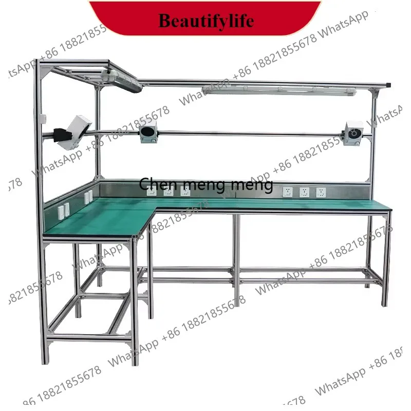 

z189 Mobile Phone Repair Assembly Line Laboratory Workbench Anti-Static ESD Adjustable Height Work Table With Drawers