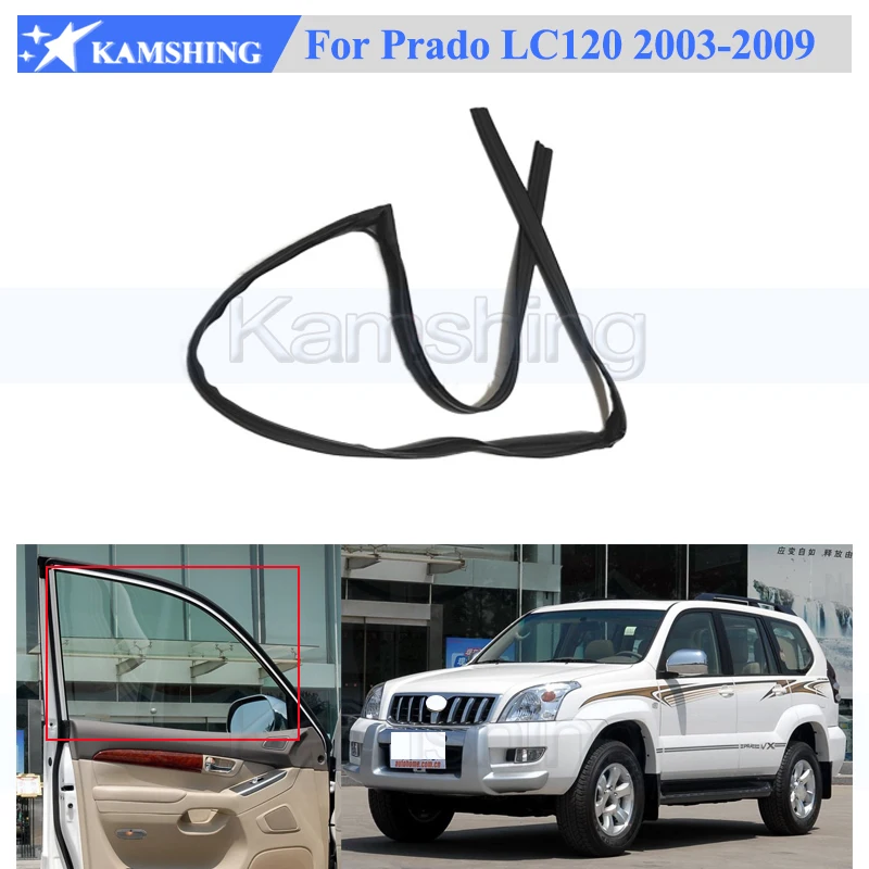 Kamshing Window Glass Run Channel For Toyota Land Cruiser Prado LC120 2003-2009 Window Glass Mud Groove Lift Guide Rail Sealing