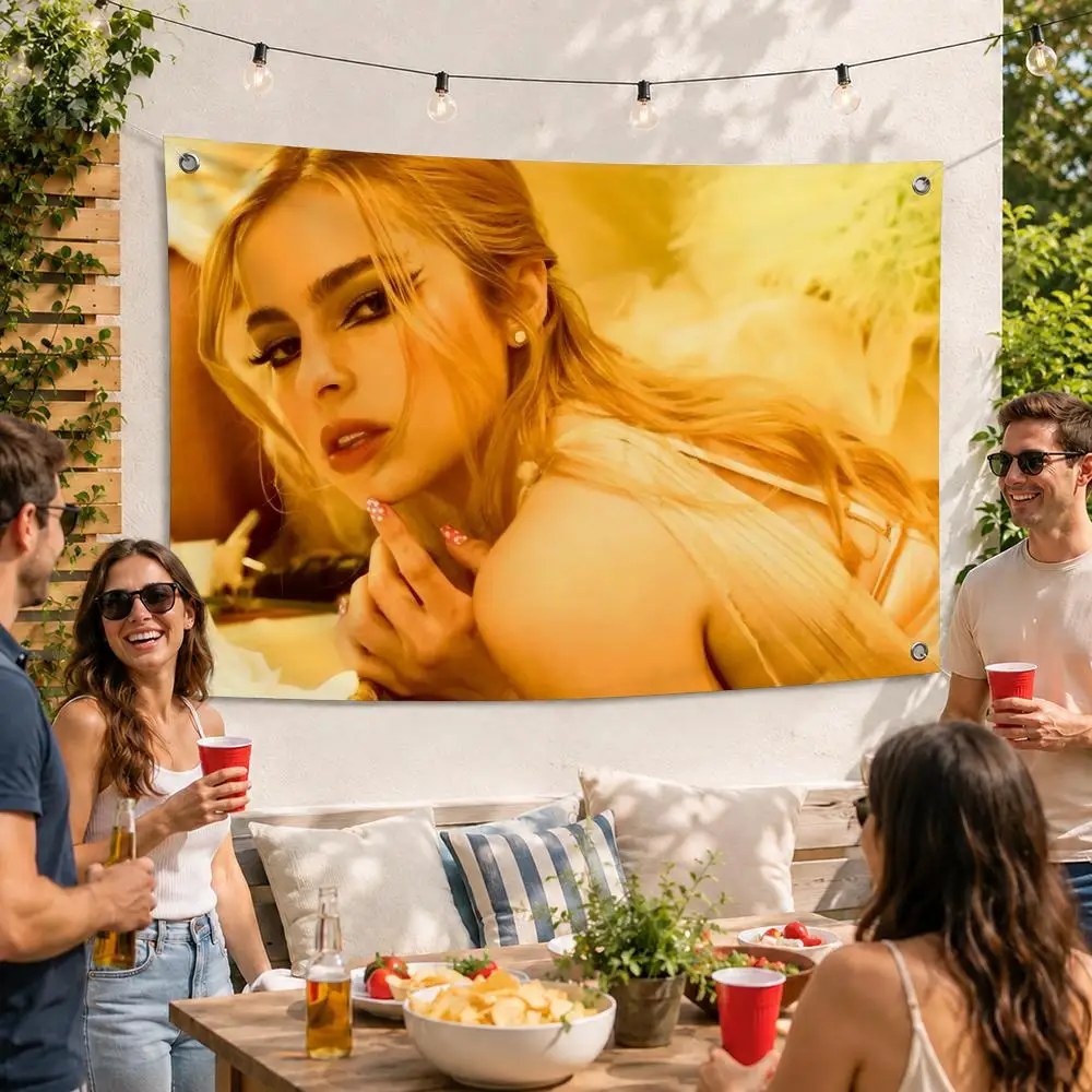 Addison Rae Singer Flags Soft Durable Tapestry Skin-friendly For Outdoor Party Home Living Room Bar Bedroom Decoration