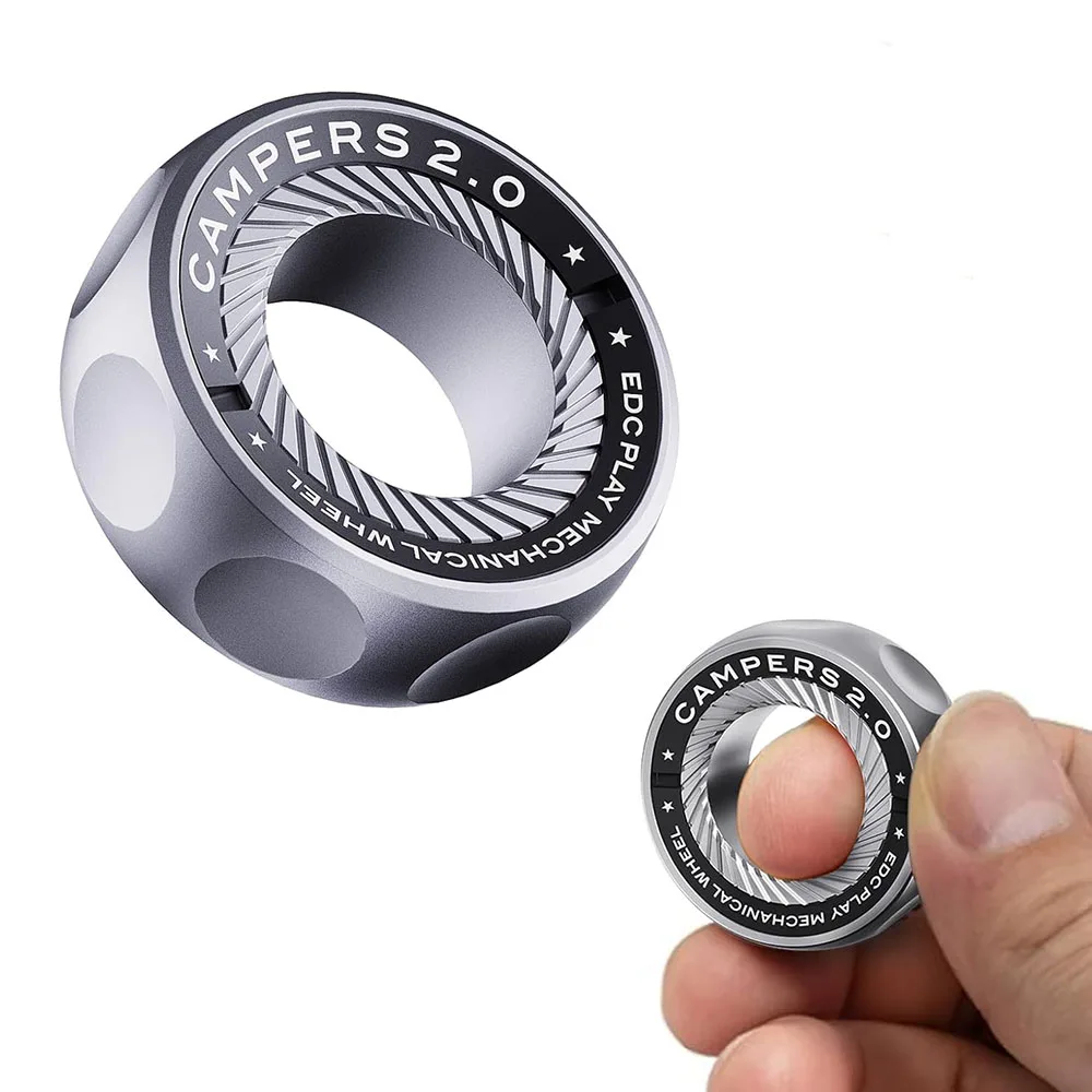 

Регулируемое тактическое кольцо из нержавеющей стали, металлические шины, игрушки, спиннер для снятия стресса, магнитное кольцо с трещоткой, EDC игрушки