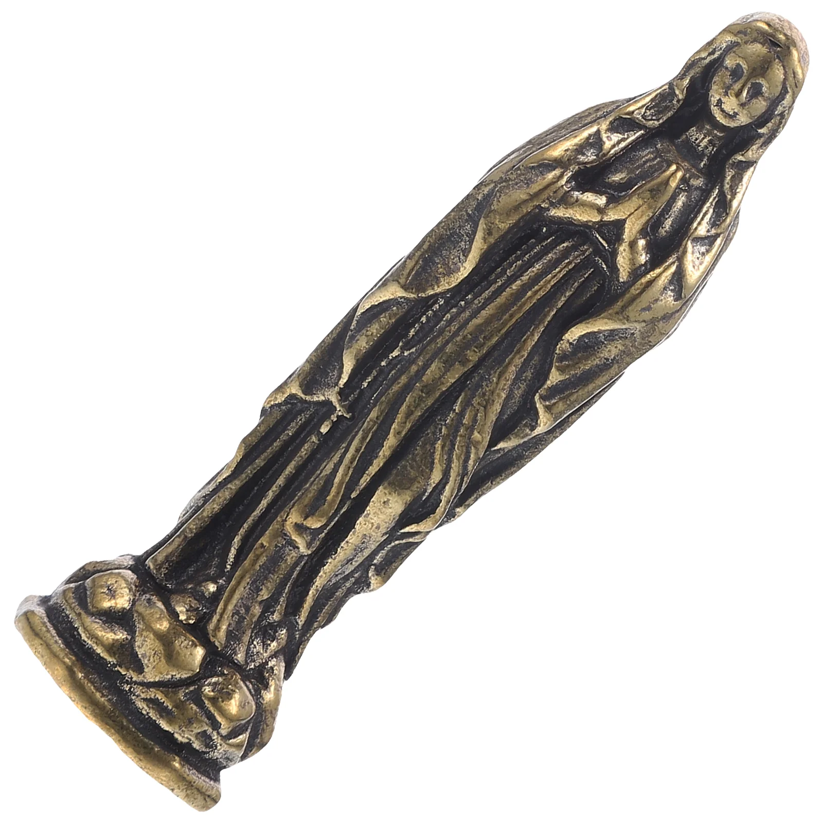 Brass Maria Jesus Decoration Mother Mini Statue Figurines Virgin Mary Miniature Sculpture Christmas