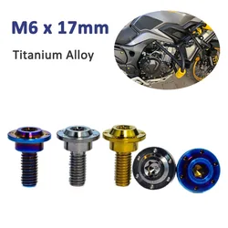 1Pcs Titanium Bolt M6 X 17mm Butterfly Umbrella Head Torx Screw With Step for Motorbikes Housing Shell Ultralight Anti-corrosion