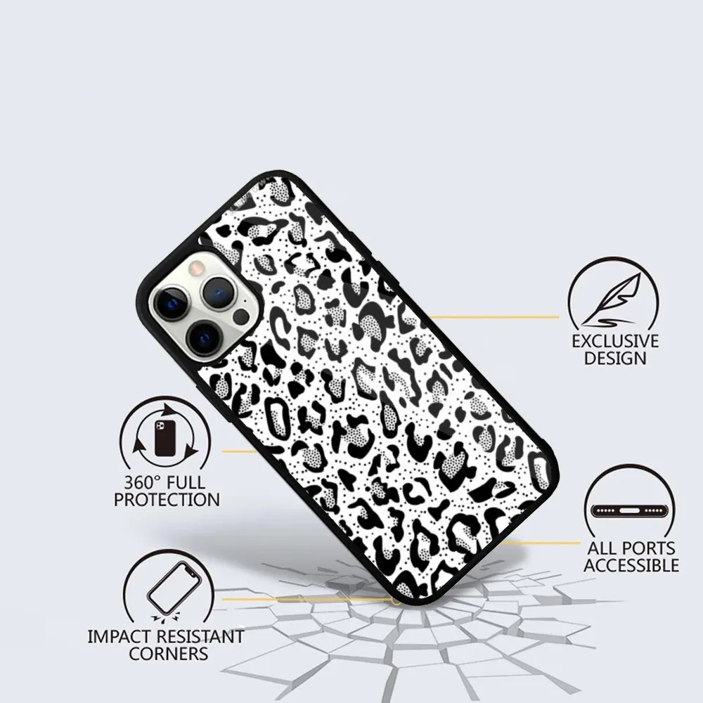 Leopard grain   Phone Case For iPhone 15,14,13,12,11,Plus,Pro,Max Mini Magsafe Magnetic Wireless Charging