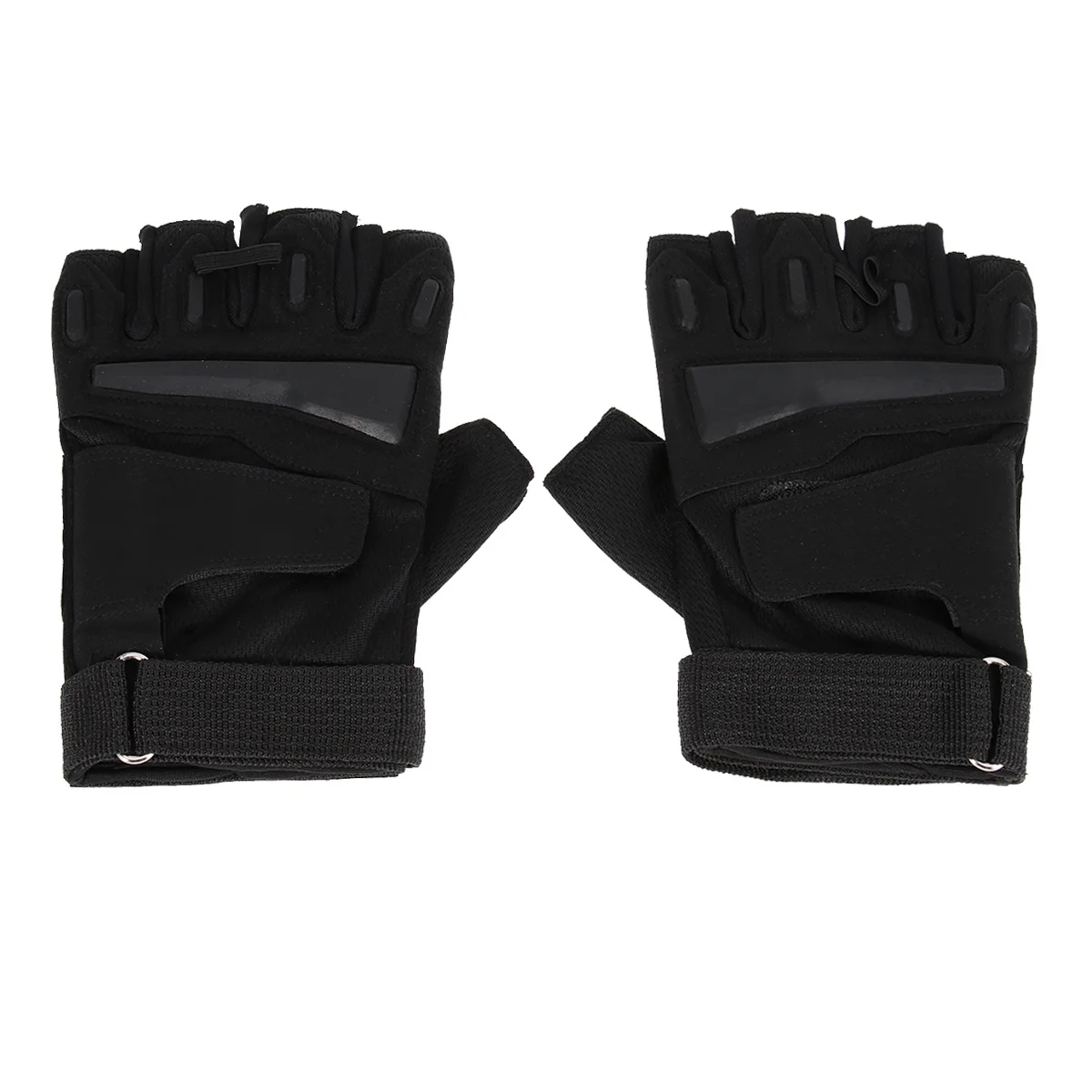 Guantes de ciclismo de medio dedo negro L a prueba de golpes transpirables antideslizantes guantes de bicicleta para hombres mujeres verano deportes al aire libre montar