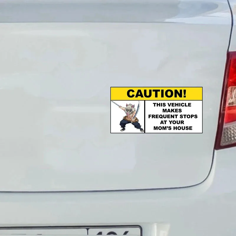 

WARNING THIS MACHINE HAS NO BRAIN Car StickersAutohesion Vinyl Decal Waterproof Trunk Waterproof Car Wrap Auto Parts