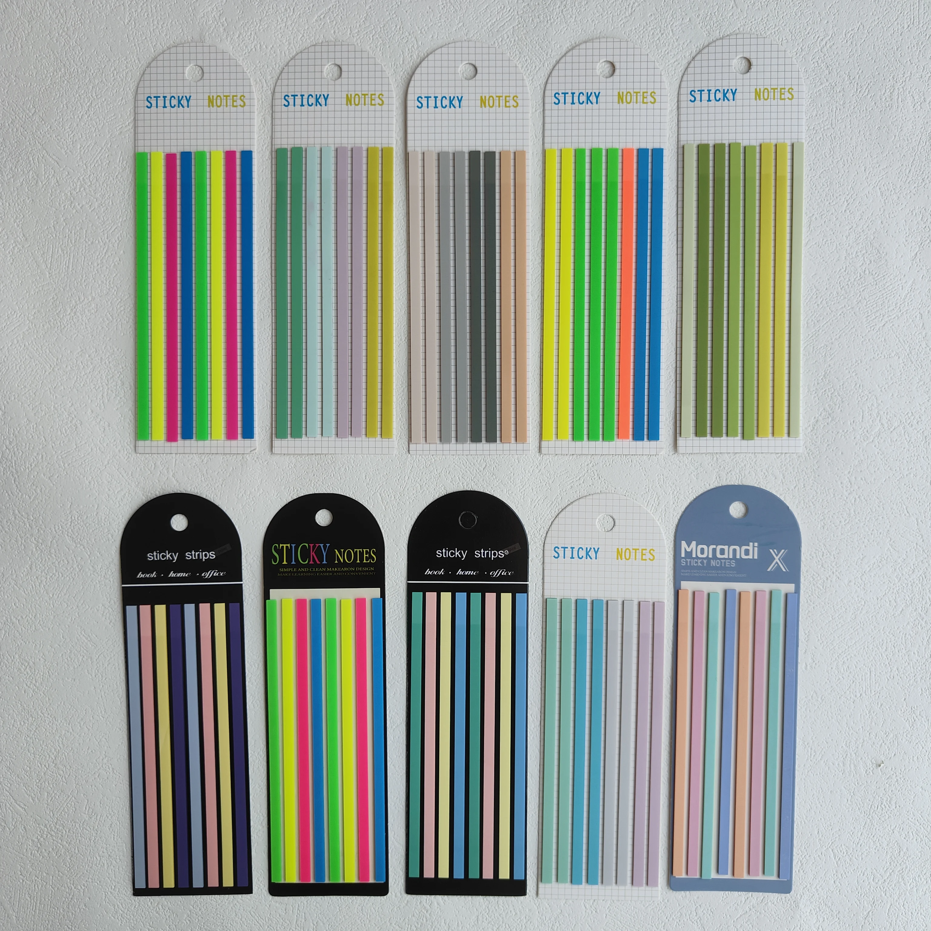 10 Packs/Set Sticky Transparent Sticky Notes Self-Adhesive BookMarkers Annotation Reading Book Clear Tab Kawaii Cute Stationery