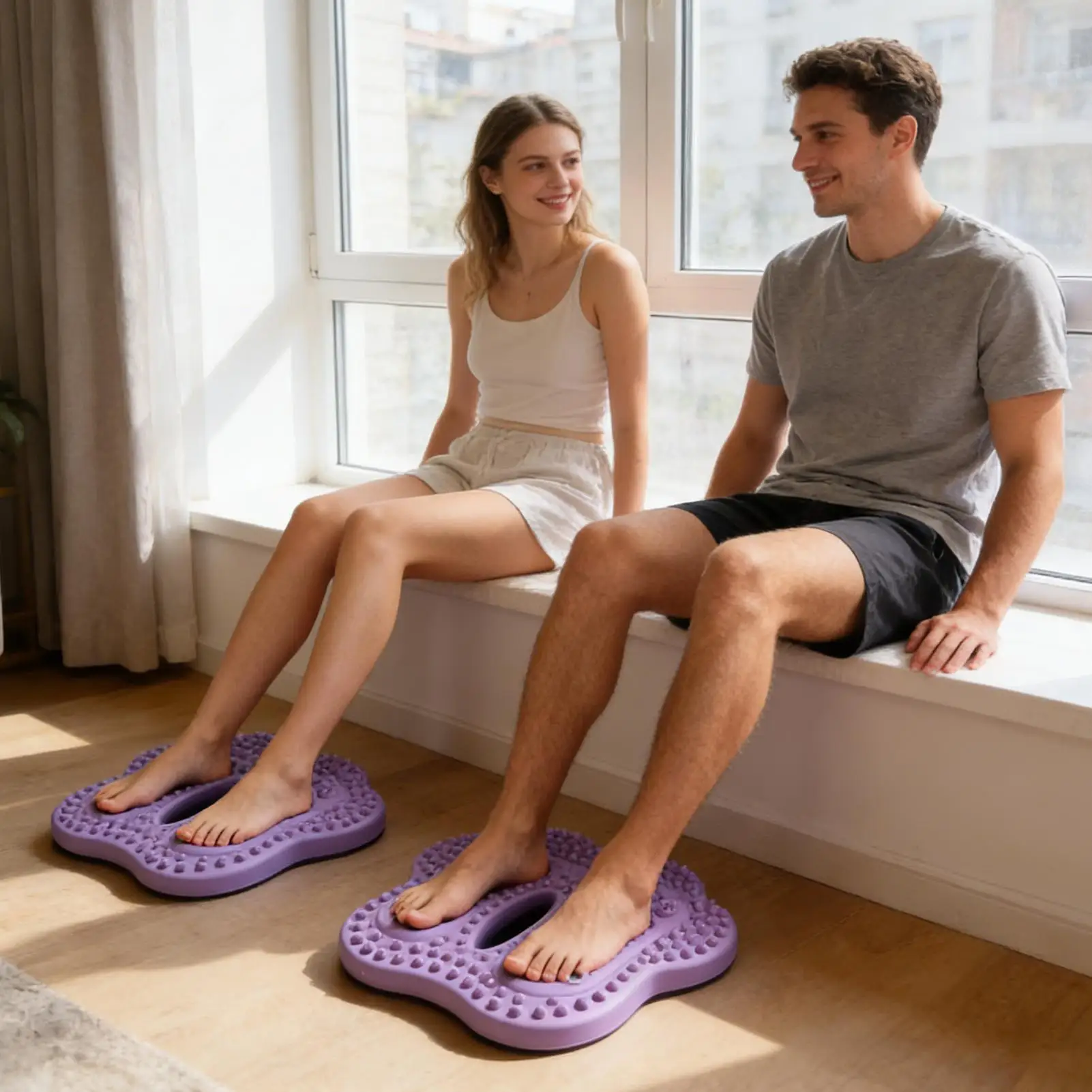 Foot Massage Mat Sole Relaxation Massager Home Use Foot Massage Pad for Standing Workers Women Men Home Office Travel Under Desk