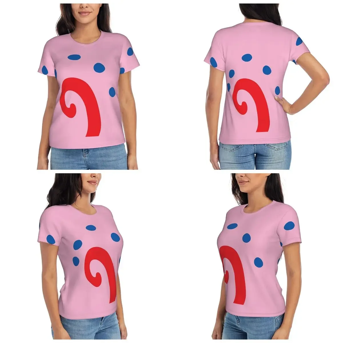 Gary The Snail T-Shirt Women Short Sleeve T Shirts O-Neck Clothes Cotton Summer Tees Streetwear