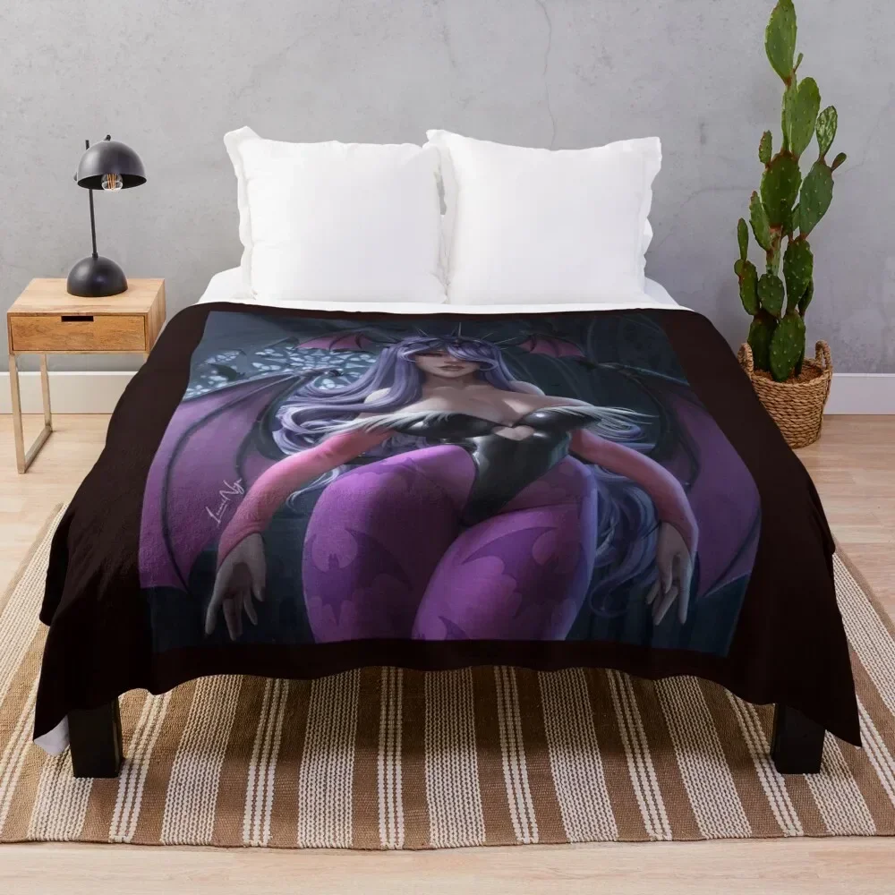 Morrigan Aensland Throw Blanket Luxury Summer Beddings Blankets