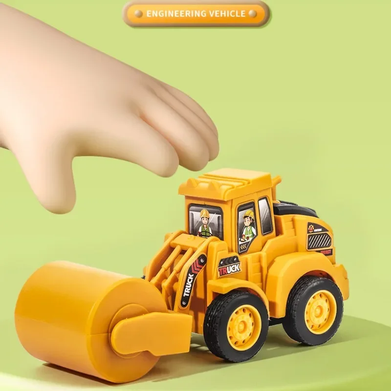 1Pcs Engineering Vehicle Toys for Kids DIY Construction Excavator Tractor Bulldozer Models Car Boys Toys for Children Xmas Gift