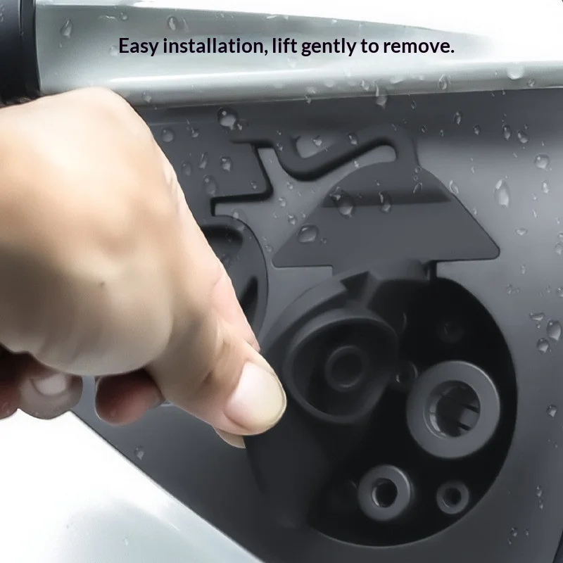 Perfect Fit Charging Port Protective Cover Anti Rust Anti Corrosion Dustproof Rainproof For Tesla Model 3 Y 2021-2025