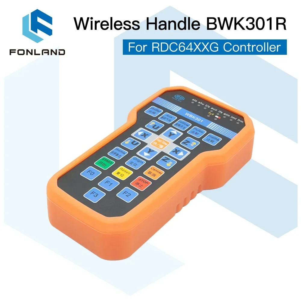 FONLAND Ruida Alça de operação sem fio BWK301R BWK301T para RDC6442G RDC6442S RDC6432G controlador de laser CO2