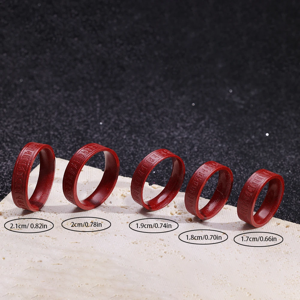 New Feng Shui Wealth Ring Lucky Buddhis Amulet Band Ring for Men Women Lucky Red Ring Money Amulet Lucky Rings Bring Good Luck images - 6