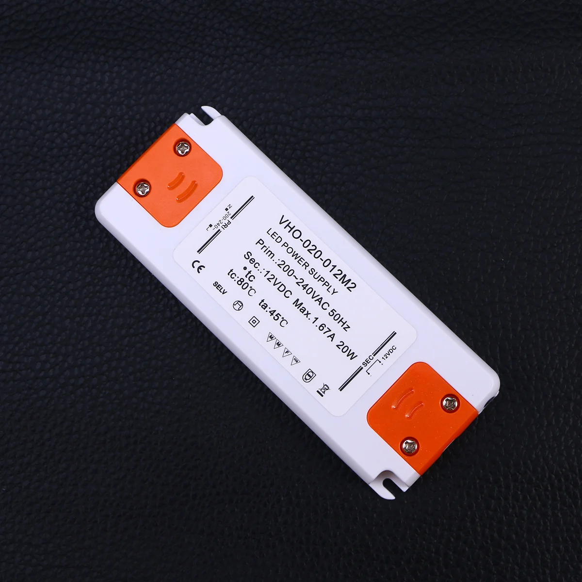 

20W 12V LED Power Supply Driver 1.67a Low Heat Converter for LED Lights Bulbs Overload Protection Slim Design Reliable