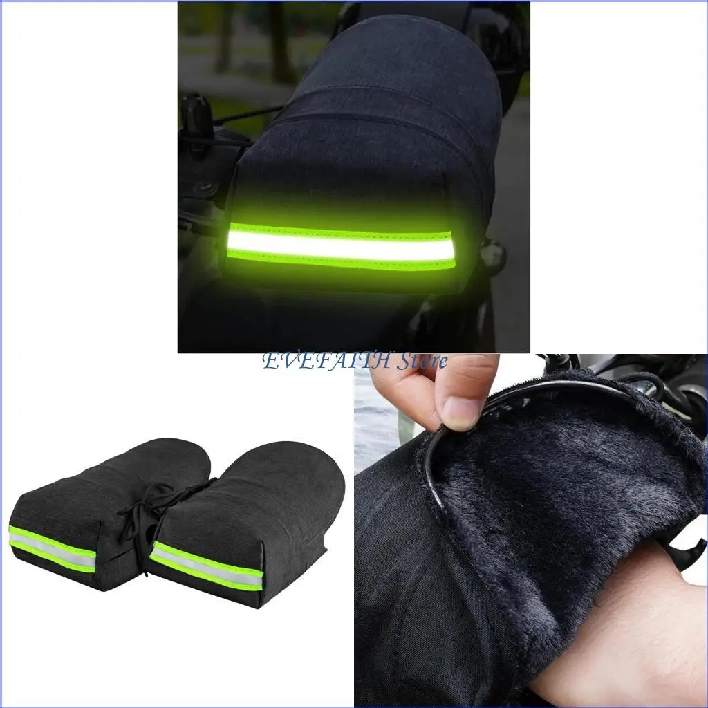 

124B Waterproof Oxford Fabric Motorcycle Hand Covers Windproof Motorcycle Handle Cover for Riding Suitable for Various Models