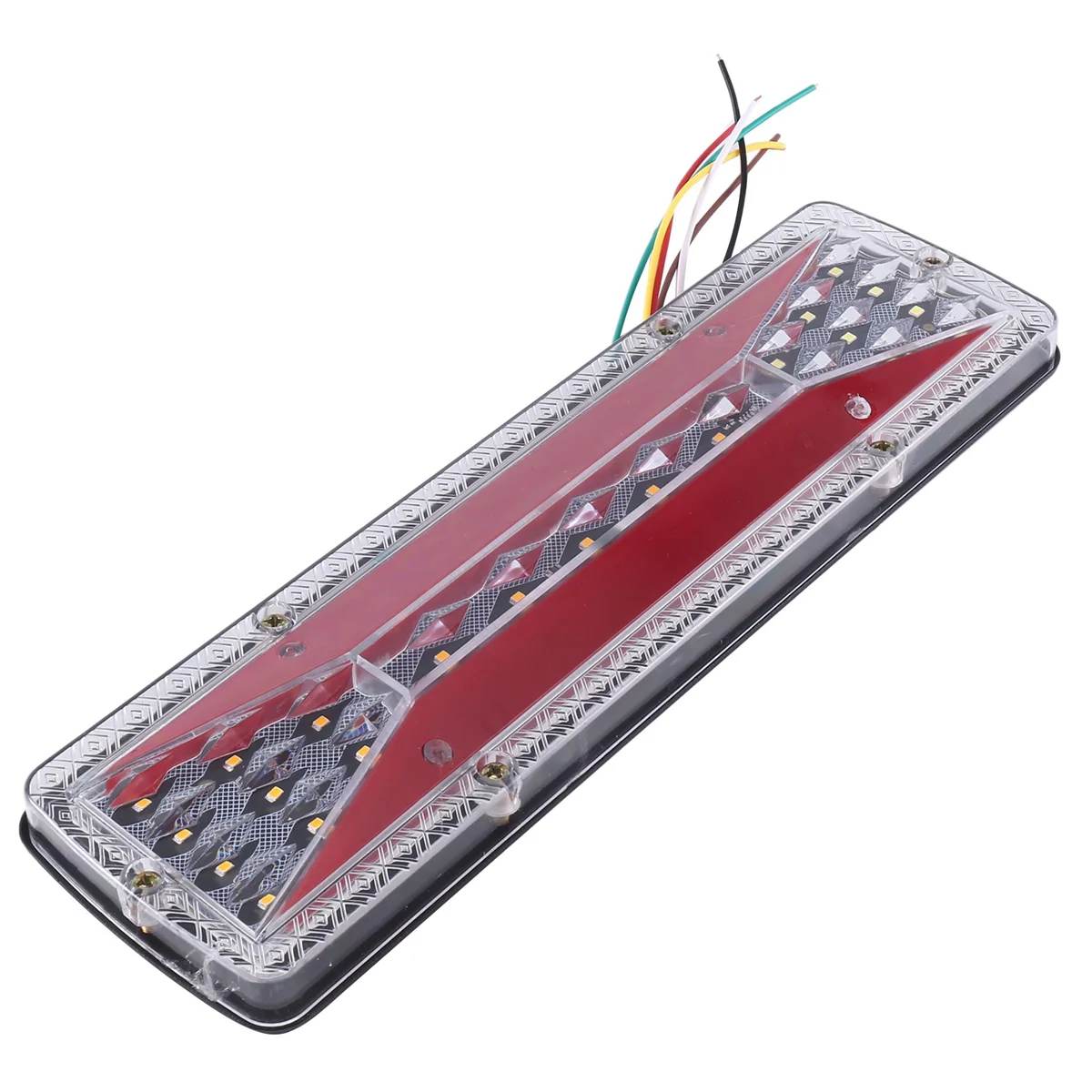 Lampu belakang LED mobil, 2 buah lampu ekor LED mobil, lampu kabut belakang, lampu indikator mundur, perlengkapan otomatis