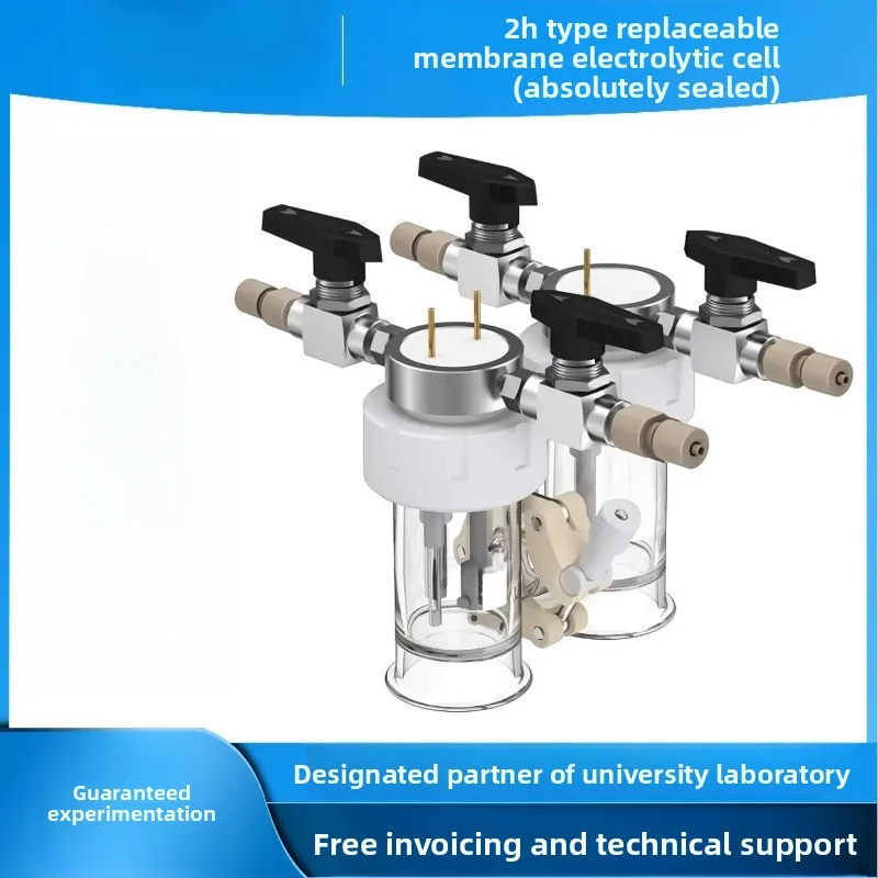 2H Type Absolutely Sealed Membrane Exchangeable Electrochemical Cell Single Double Layer Lab Accessory
