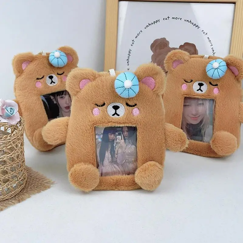 Милая фотография искусственная плюшевая фотография искусственная многофункциональная Фотокарта защитный рукав для бизнеса школы путешествий