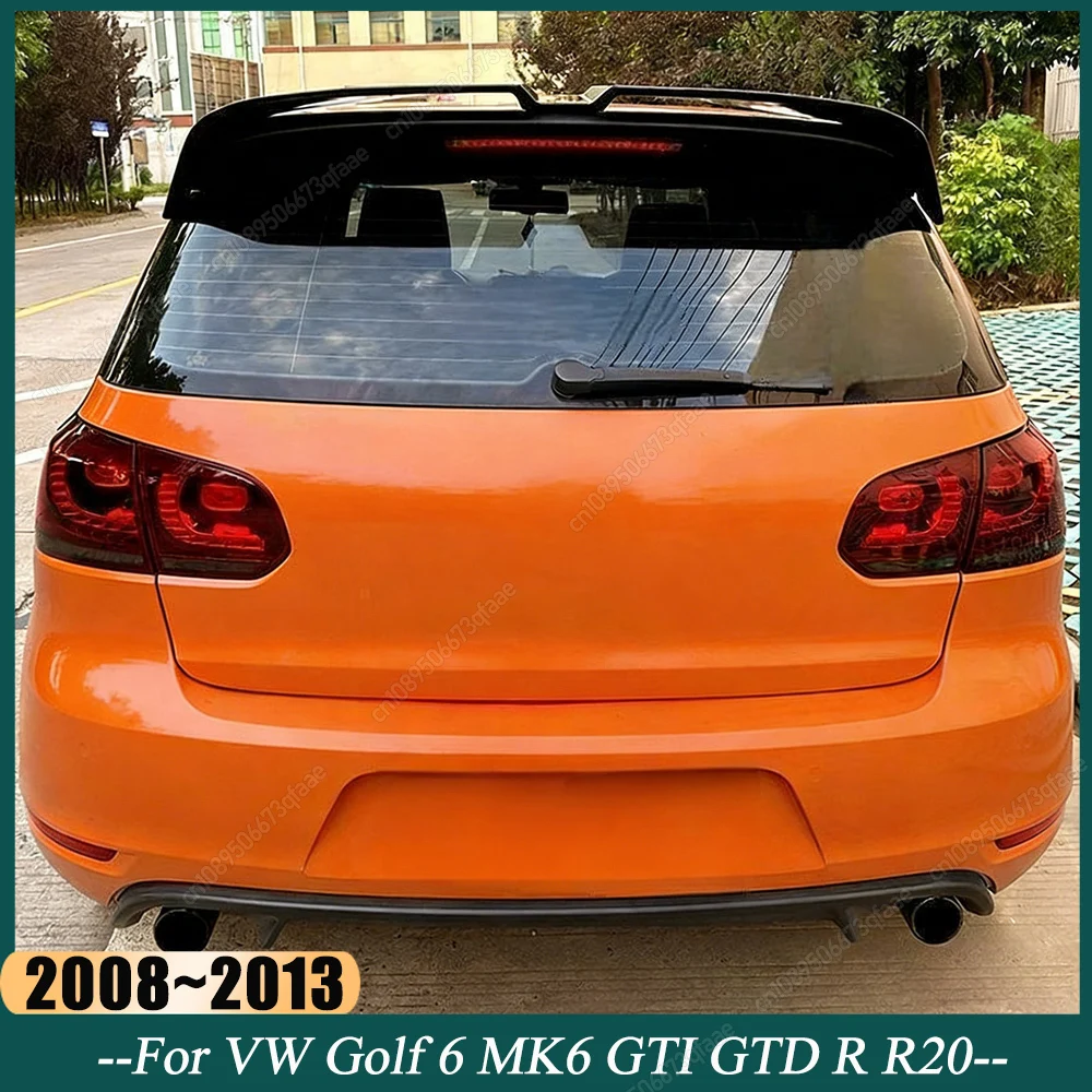 Alerón trasero estilo Oettinger para Volkswagen VW Golf 6 MK6 GTI GTD R R20 2008-2013, ABS negro brillante, kit de carrocería, tuning.