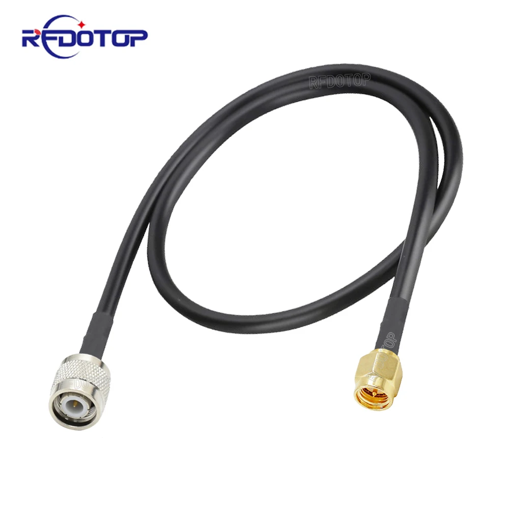 

1Pcs RG-58 TNC Male to SMA Male Plug Adapter Connector RG58 RF Coaxial Wireless Router Pigtail Extension Cord Jumper Cable