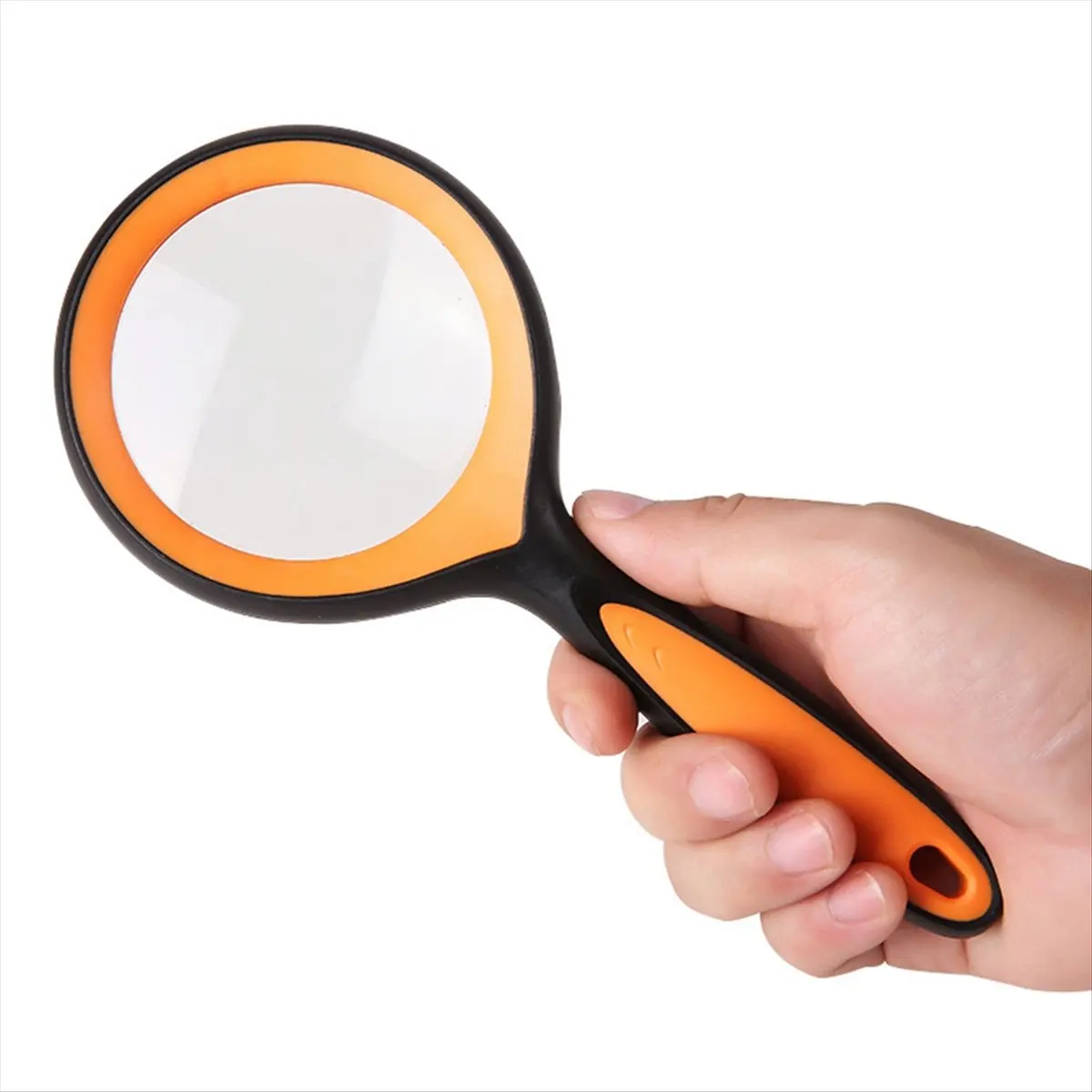 A11I 5X Handheld Magnifier with Plastic Frame 75mm Phone Screen Magnifying Glass