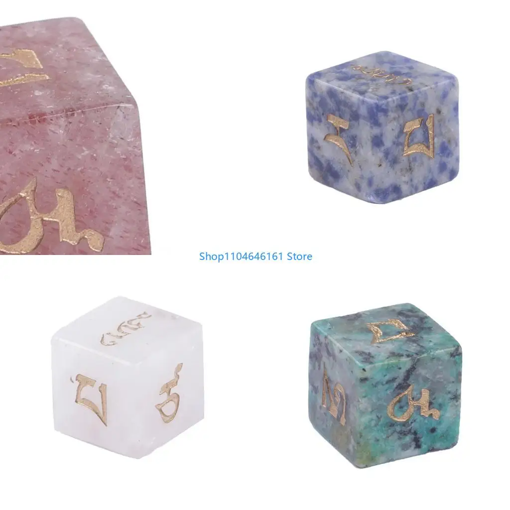 

Натуральные кристалл 6 -боковые круглые угловые кости многосторонние настольные игры в кости математики подсчет учебного Маджонг