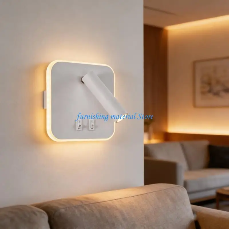 Y5GD Multifunctional Wall Mounted Light Compact Size and Square Reading Lights