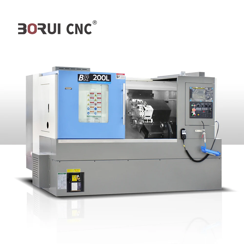 BR200L High Precision Slant Bed 5 Aixs CNC Lathe with Taiwanese Spindle for Aerospace Parts Manufacturing