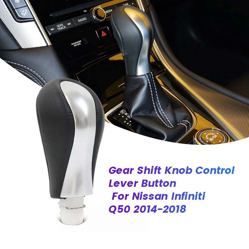 Transmission Gear Shift Knob Assy 34910-4GA0A For Nissan Infiniti Q50 2014-2018 Shifter Control Lever Button 349104GA0B-A02Q